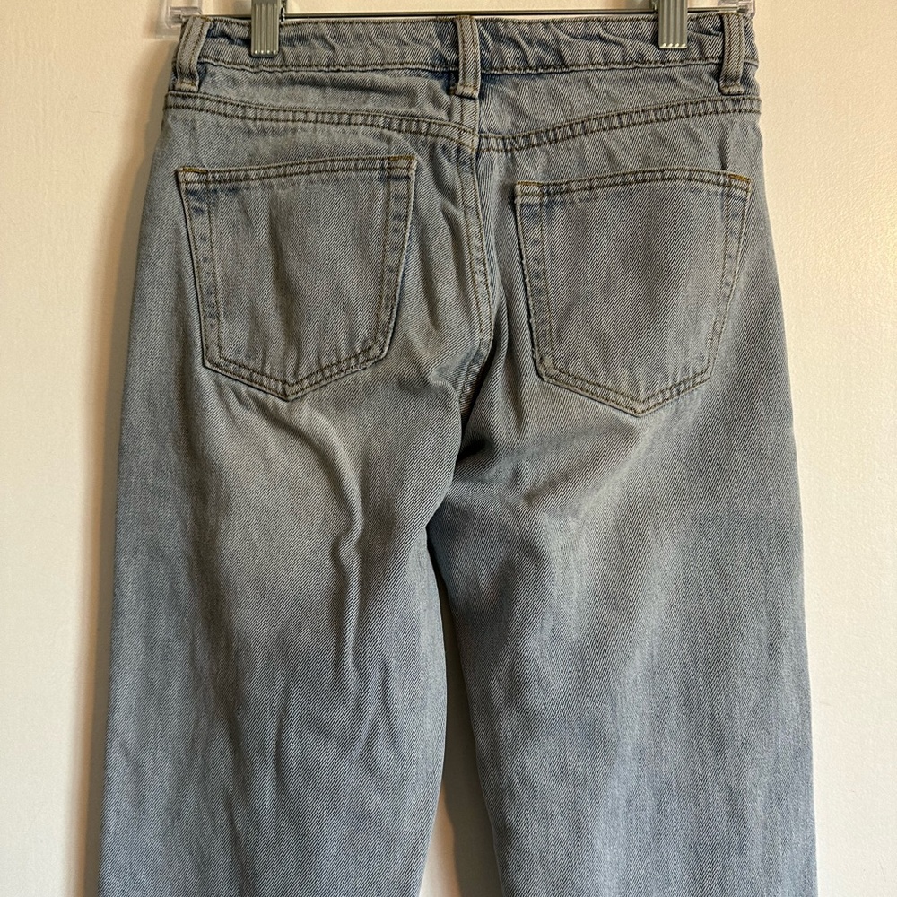 Princess Polly Classic Lightwash Blue Straight Leg Denim Jeans size 2 EUC - Picture 5 of 9